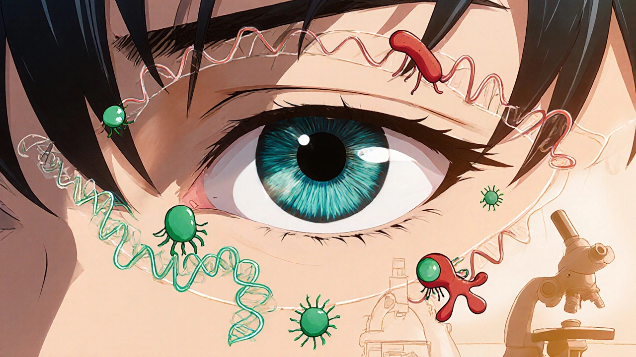 Génétique et infections oculaires bactériennes : rôle, diagnostics et traitements