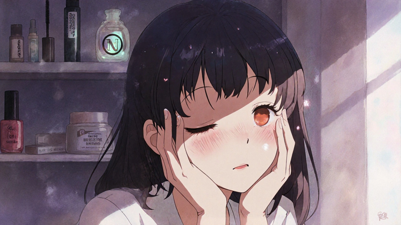 Dermatite des paupières : allergènes cosmétiques et traitement