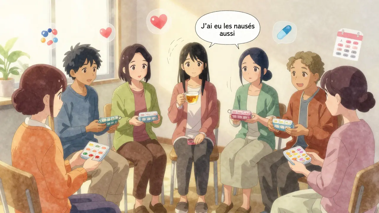 Groupes de soutien et programmes communautaires pour l'observance médicamenteuse