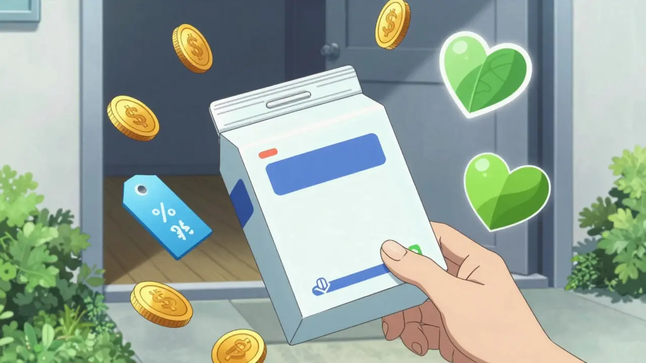 Livraison de médicaments et économies illustrée en anime