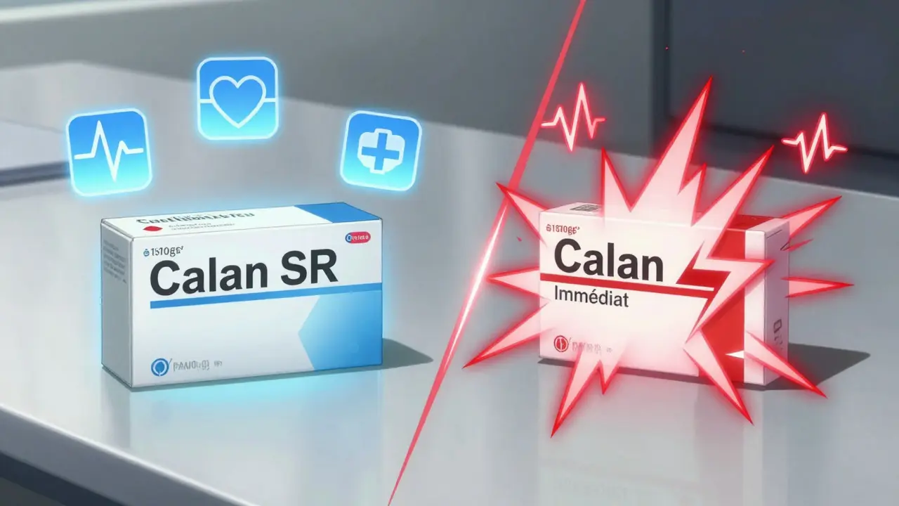 Comparaison visuelle entre les boîtes Calan SR et Calan immédiat sur un bureau