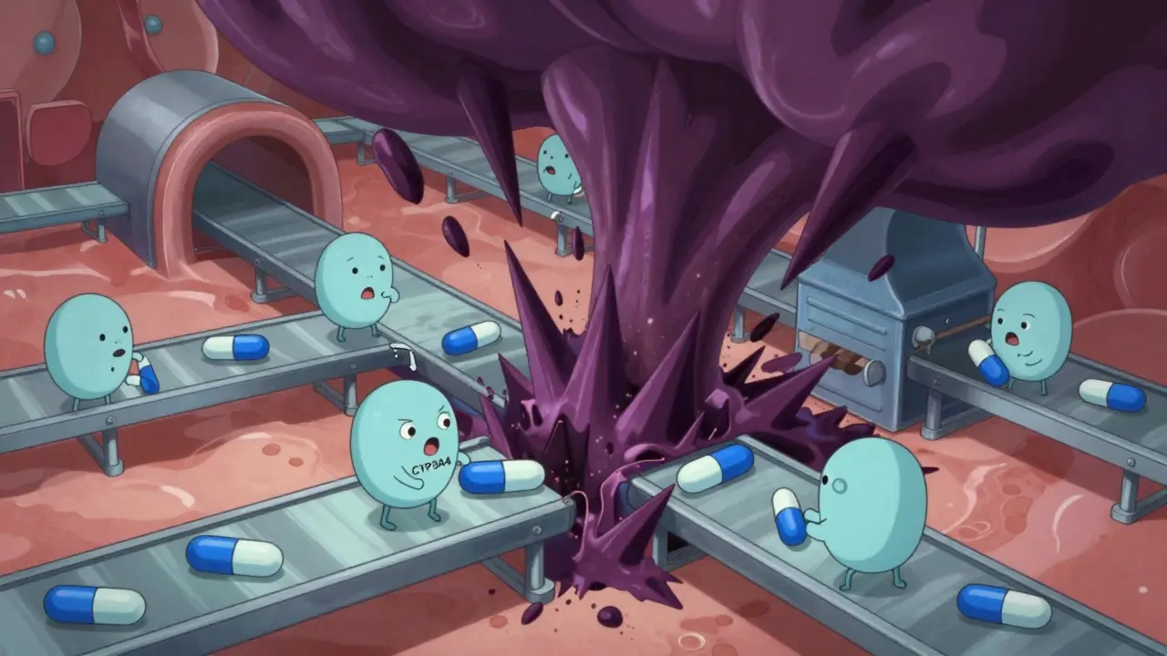 Enzymes intestinales bloquées par des composés du pamplemousse