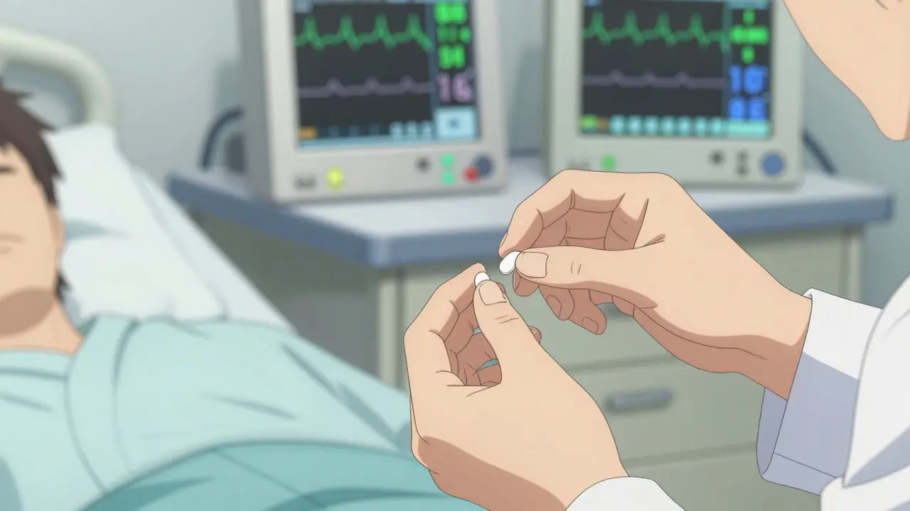 Scène médicale de désensibilisation à l'aspirine en style anime